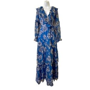 AMANDA Uprichard Maxi Long Blue Dress Size S Please see measurements below 👇